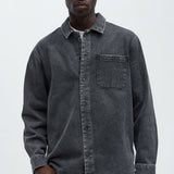 Camisa Hatton Denim Over - Deslavado Negro