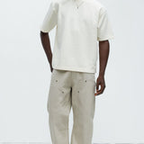 Camiseta Emmanuel Textured - Hueso