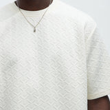 Camiseta Emmanuel Textured - Hueso