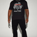 Camisa De Manga Corta Partner In Crime - Negro