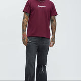 Camisa De Manga Corta International Movement - Vino Tinto
