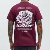 Camisa De Manga Corta International Movement - Vino Tinto