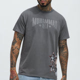 Camisa De Manga Corta Muhammad Ali The King - Carbón