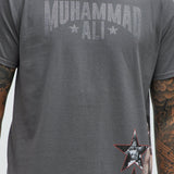 Camisa De Manga Corta Muhammad Ali The King - Carbón