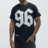 Camisa De Manga Corta 96 Globe Skull - Negro