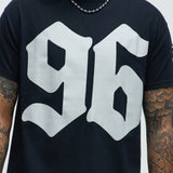 Camisa De Manga Corta 96 Globe Skull - Negro