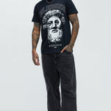 Camisa De Manga Corta Blessed Greeks - Negro