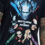 Camisa De Manga Corta Batman & Robin Poster - Negro