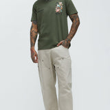 Camisa De Manga Corta Creativity Of Life - Verde Salvia