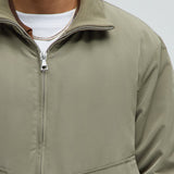 Chamarra Acolchada Favre Zip-Through Mock Neck - Oliva