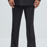 Pantalón Henry Pinstripe Straight - Negro