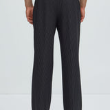 Pantalón Henry Pinstripe Straight - Negro