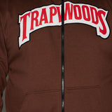 Sudadera con capucha Zip Trapwoods - Marrón