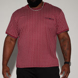 Camisa De Manga Corta Grindin - Vino Tinto