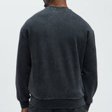 Sudadera Tyson Heavy Wash Crewneck - Deslavado Negro