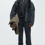 Sudadera Tyson Heavy Wash Crewneck - Deslavado Negro
