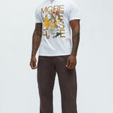 Camisa De Manga Corta More Love Less Hate - Blanco