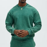 Sudadera Tyson Heavy Wash Crewneck - Verde