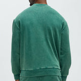 Sudadera Tyson Heavy Wash Crewneck - Verde
