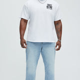 Camisa De Manga Corta Stay Vigilant - Blanco