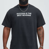 Camisa De Manga Corta Success Is The Best Revenge - Negro