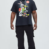 Camisa De Manga Corta Space Jams - Negro