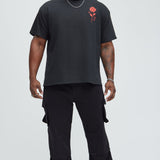 Camisa De Manga Corta Love Is - Negro