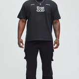 Camisa De Manga Corta Trust God - Negro