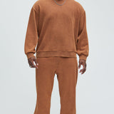 Sudadera Tyson Heavy Wash Crewneck - Dark Brown