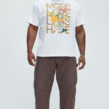 Camisa De Manga Corta More Love Less Hate - Blanco