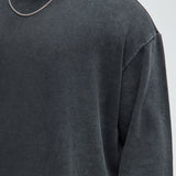 Sudadera Tyson Heavy Wash Crewneck - Deslavado Negro