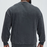 Sudadera Tyson Heavy Wash Crewneck - Deslavado Negro