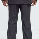Pantalón Henry Pinstripe Straight - Negro