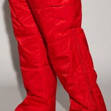 Viaja conmigo Pantalones de Nylon Acolchados - Rojo