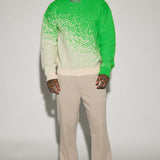 Suéter Two Tone Crewneck - Verde/Combinado