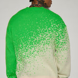 Suéter Two Tone Crewneck - Verde/Combinado