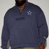 Camisa Cowboys Essential Quarter Zip Sweater - Azul Marino/Combinado