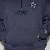 Camisa Cowboys Essential Quarter Zip Sweater - Azul Marino/Combinado