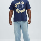 Camisa De Manga Corta Lost In Space - Azul Marino
