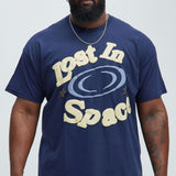 Camisa De Manga Corta Lost In Space - Azul Marino