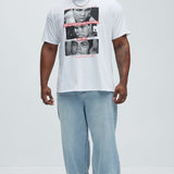 Camisa De Manga Corta Muhammad Ali Float Like A - Blanco