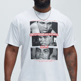 Camisa De Manga Corta Muhammad Ali Float Like A - Blanco