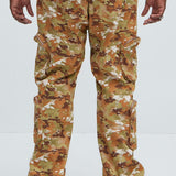 Pantalones Tipo Cargo Tony Straight - Camuflaje
