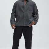 Camisa Hatton Denim Over - Deslavado Negro