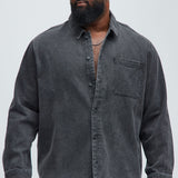 Camisa Hatton Denim Over - Deslavado Negro