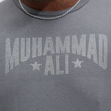Camisa De Manga Corta Muhammad Ali The King - Carbón