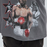 Camisa De Manga Corta Muhammad Ali The King - Carbón