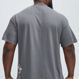 Camisa De Manga Corta Muhammad Ali The King - Carbón