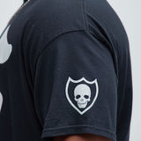 Camisa De Manga Corta 96 Globe Skull - Negro