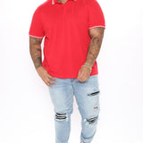 Camisa Polo Wilson Short Sleeve - Rojo